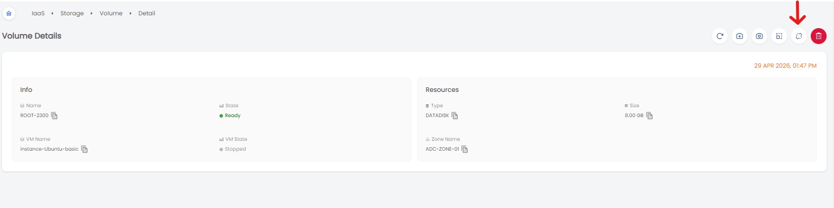 Volume | AGBC CLOUD Documentation