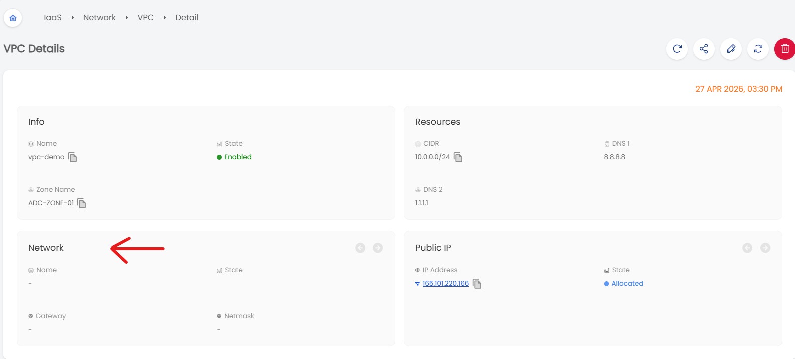 VPC | AGBC CLOUD Documentation