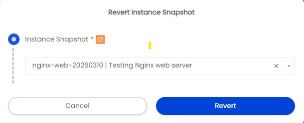 Instance Snapshots | AGBC CLOUD Documentation