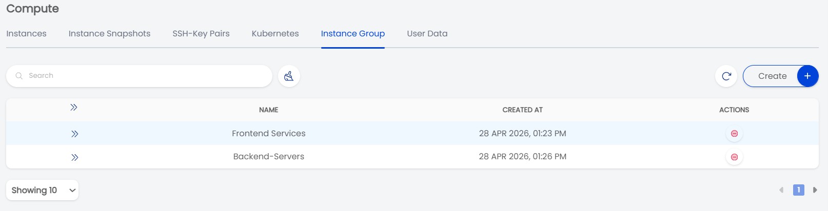 Instance Group | AGBC CLOUD Documentation